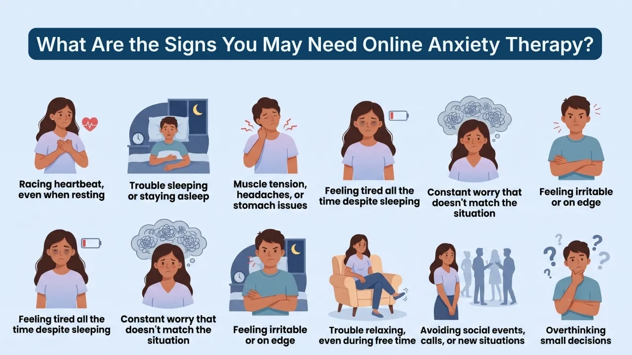 Signs You May Need Online Anxiety Therapy