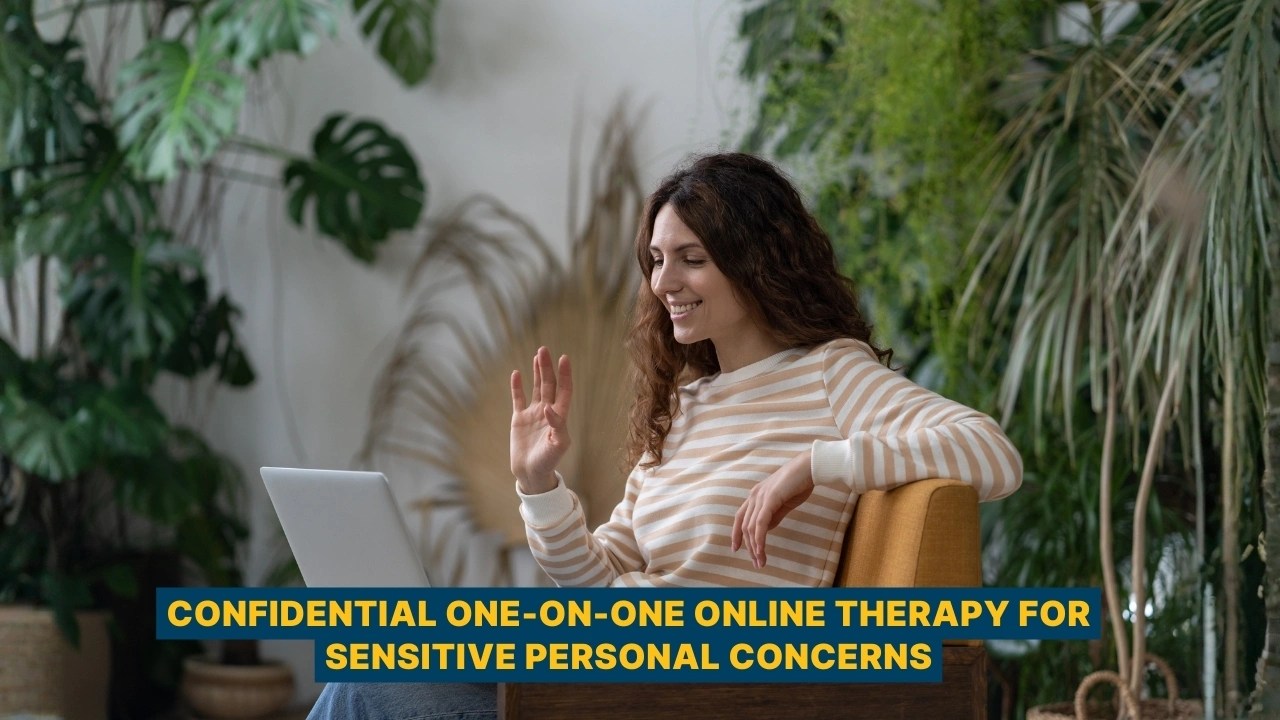 Private one-on-one online therapy session