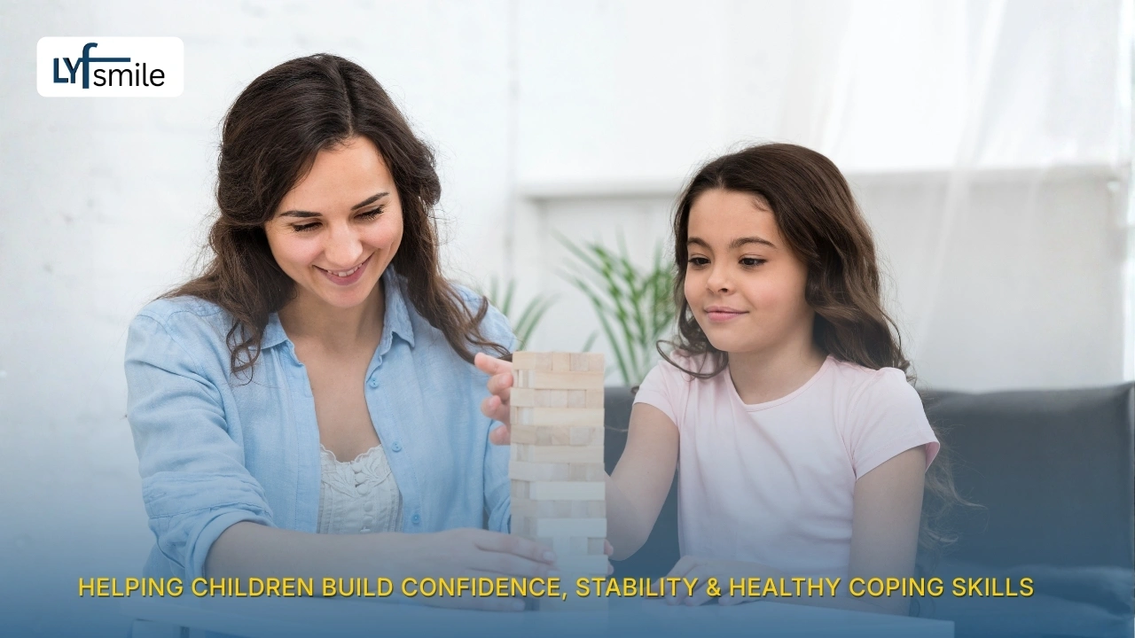 Child therapy building confidence and coping skills