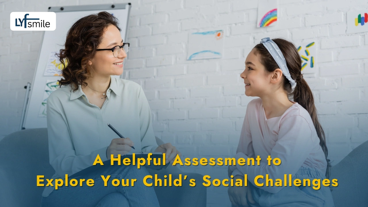 Child doing a social skills assessment.