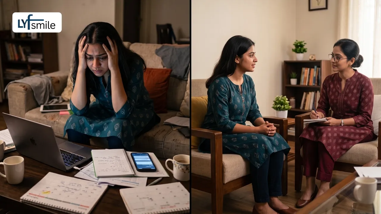 professional female psychologist counseling session