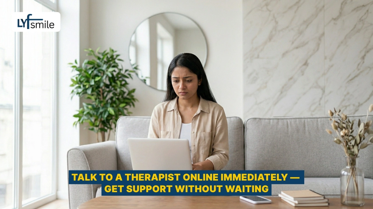 Immediate online chat with therapist for urgent support