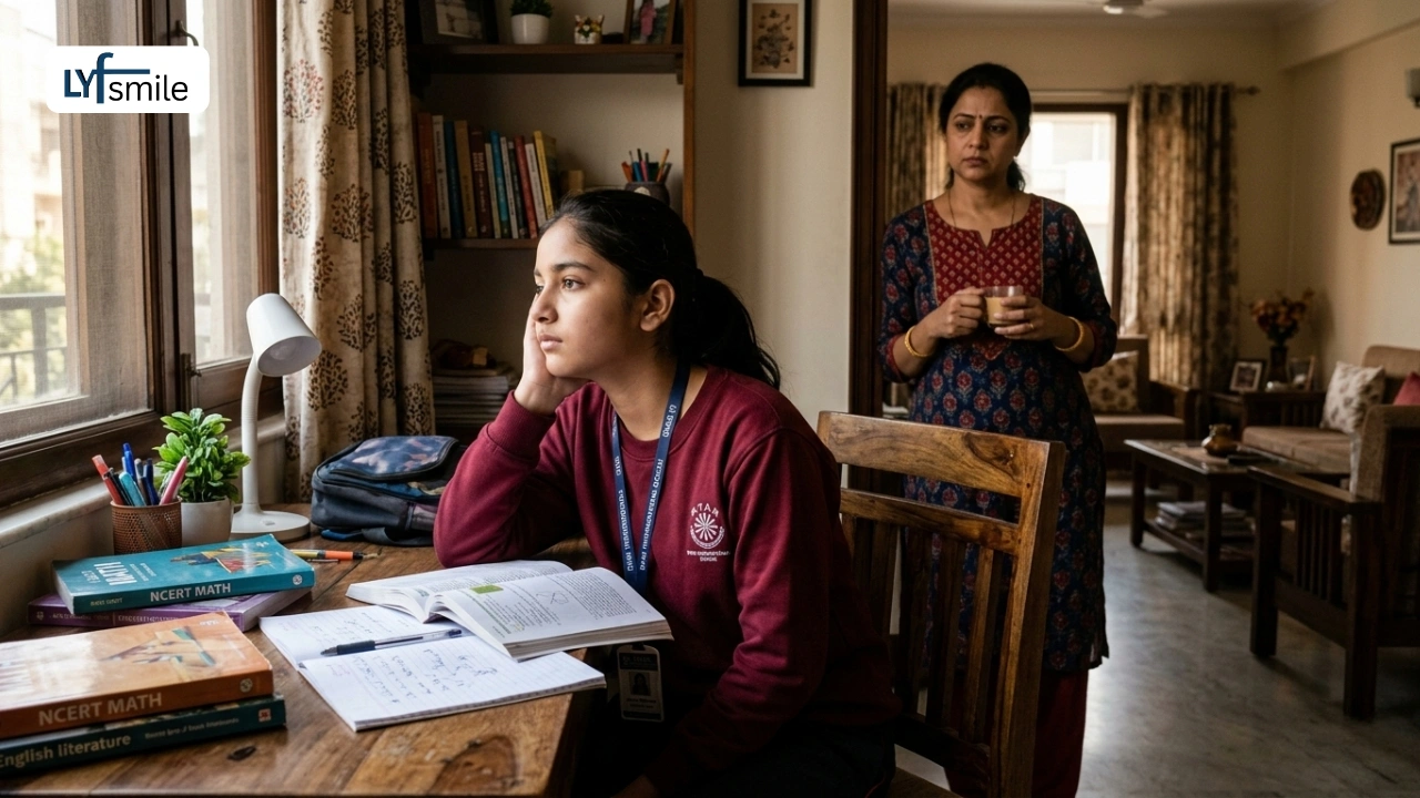 Child struggling to focus on studies