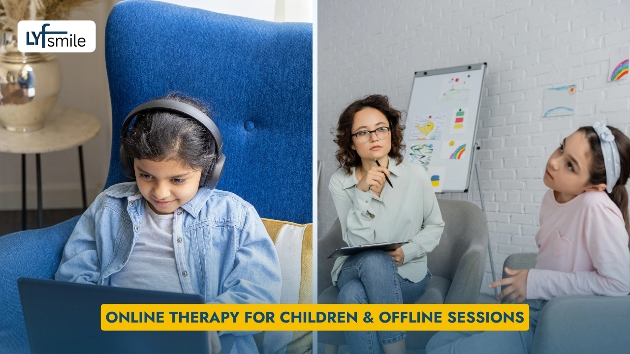 Online Counseling for Children with Offline Therapy Options