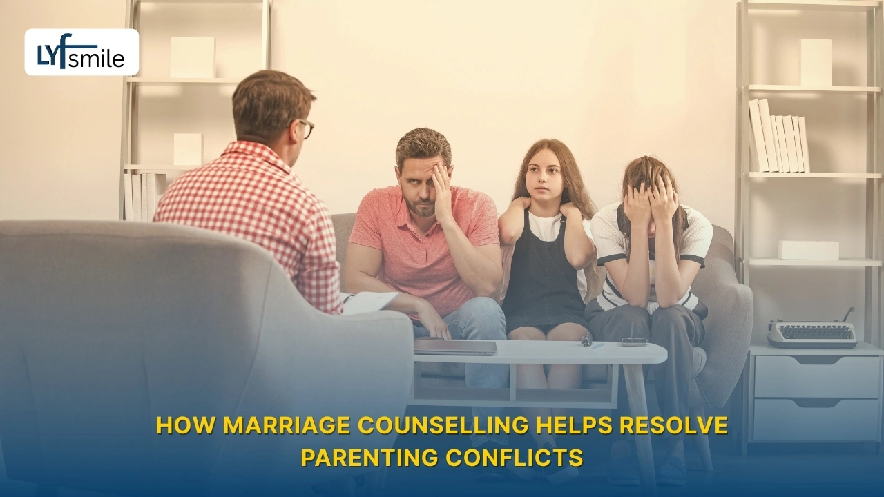 herapist guiding a couple toward agreement on parenting decisions