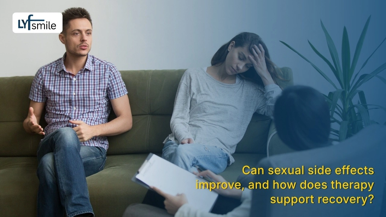 Recovery from sexual side effects with psychological therapy