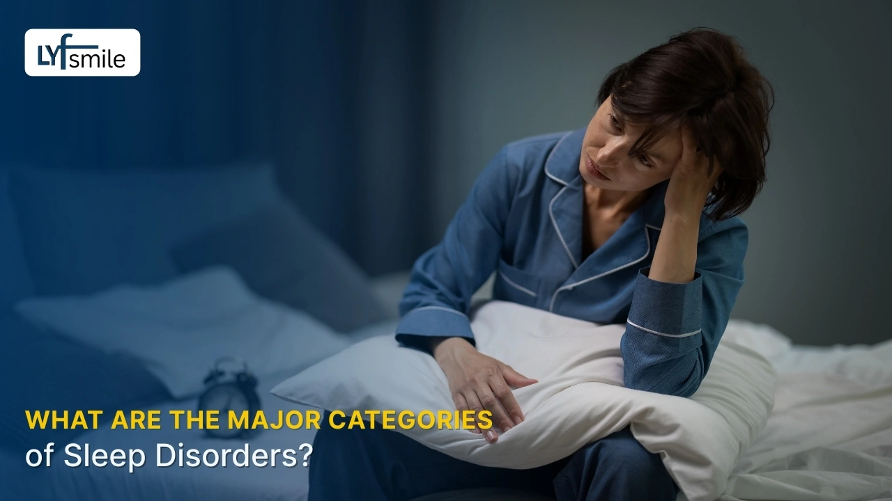 Different types of sleep disorders based on symptoms and body systems