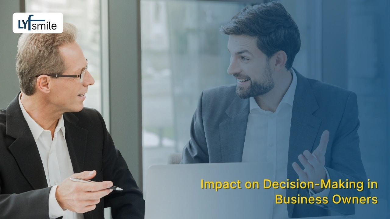 Business owner stressed about important decisions