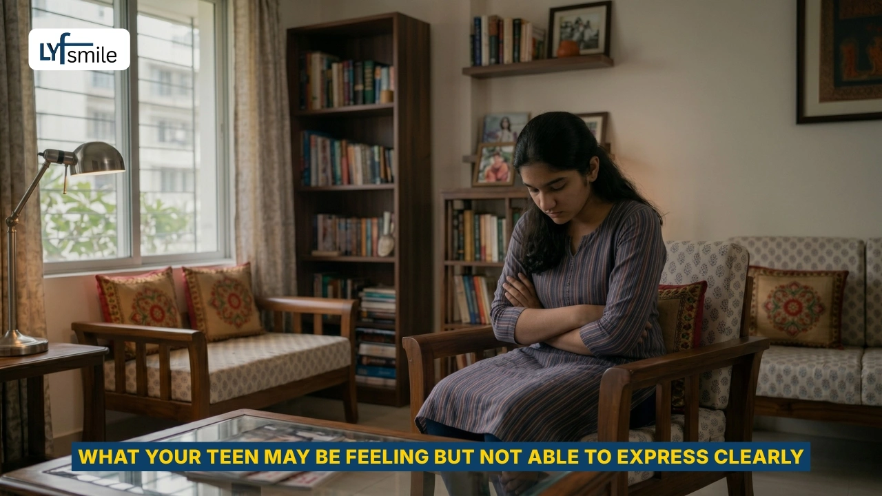 Teen struggling to express emotions and feelings