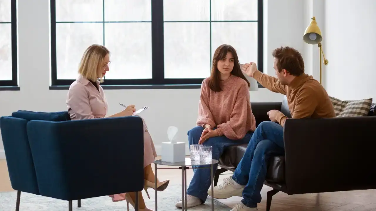 happy family after successful family planning counseling and support