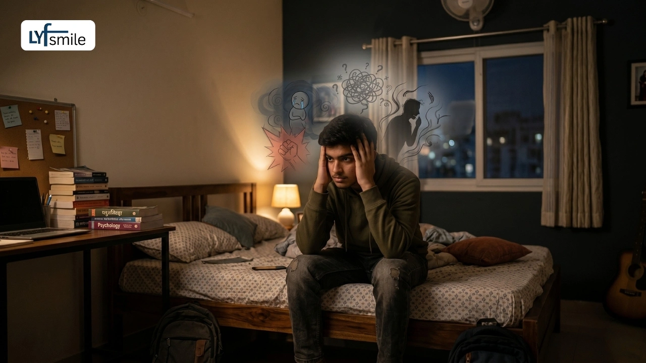 Child or teen struggling to express anxiety and emotions