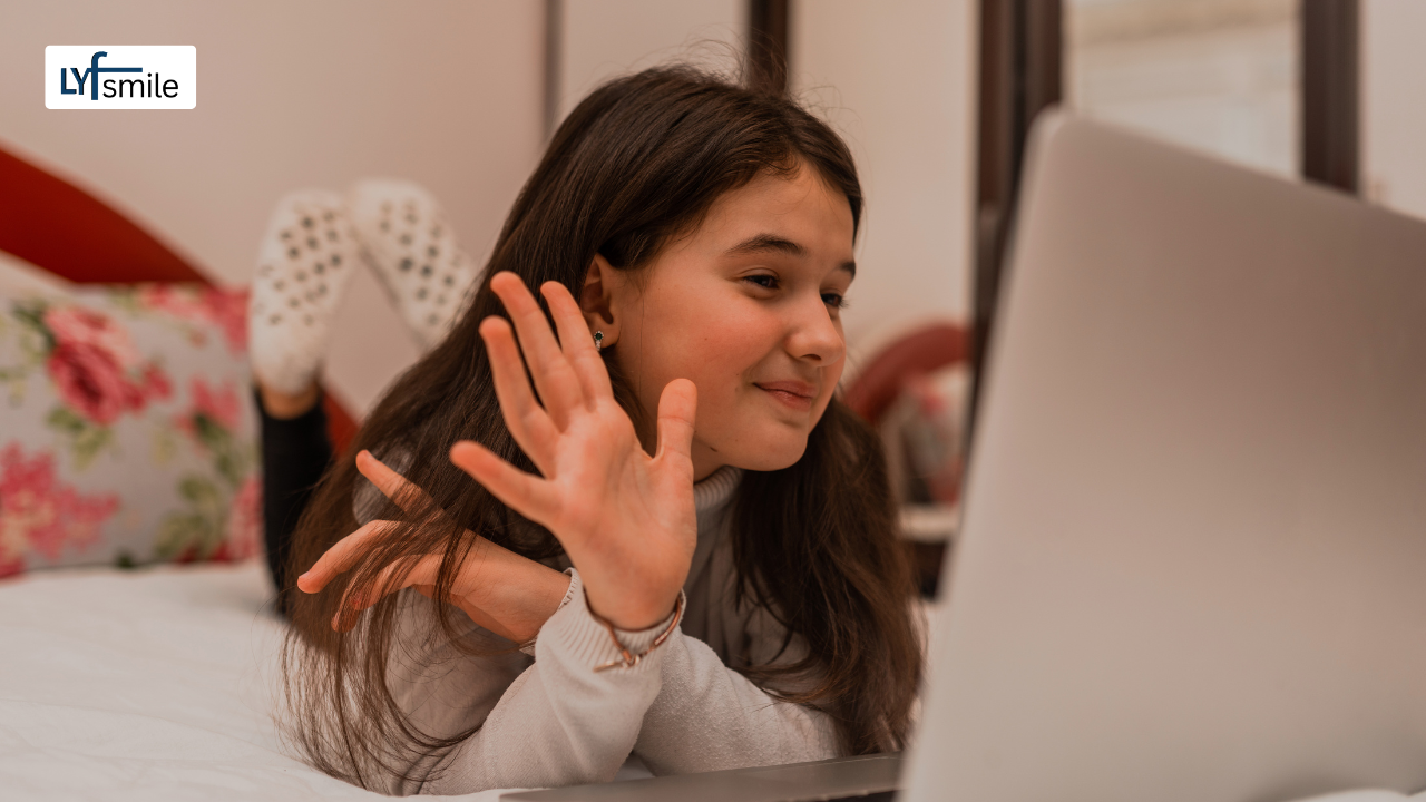Teen attending online behavioral therapy session to improve emotional regulation and anger management