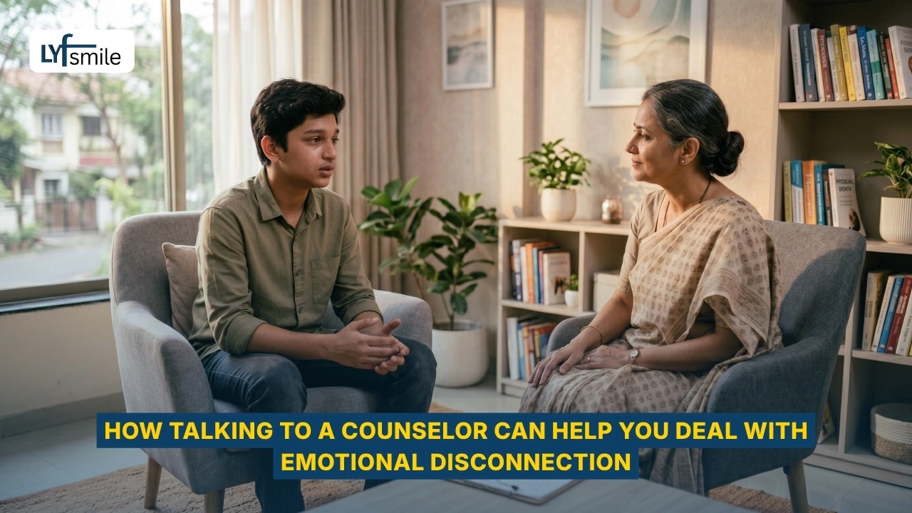 Counselor helping with emotional disconnection and loneliness