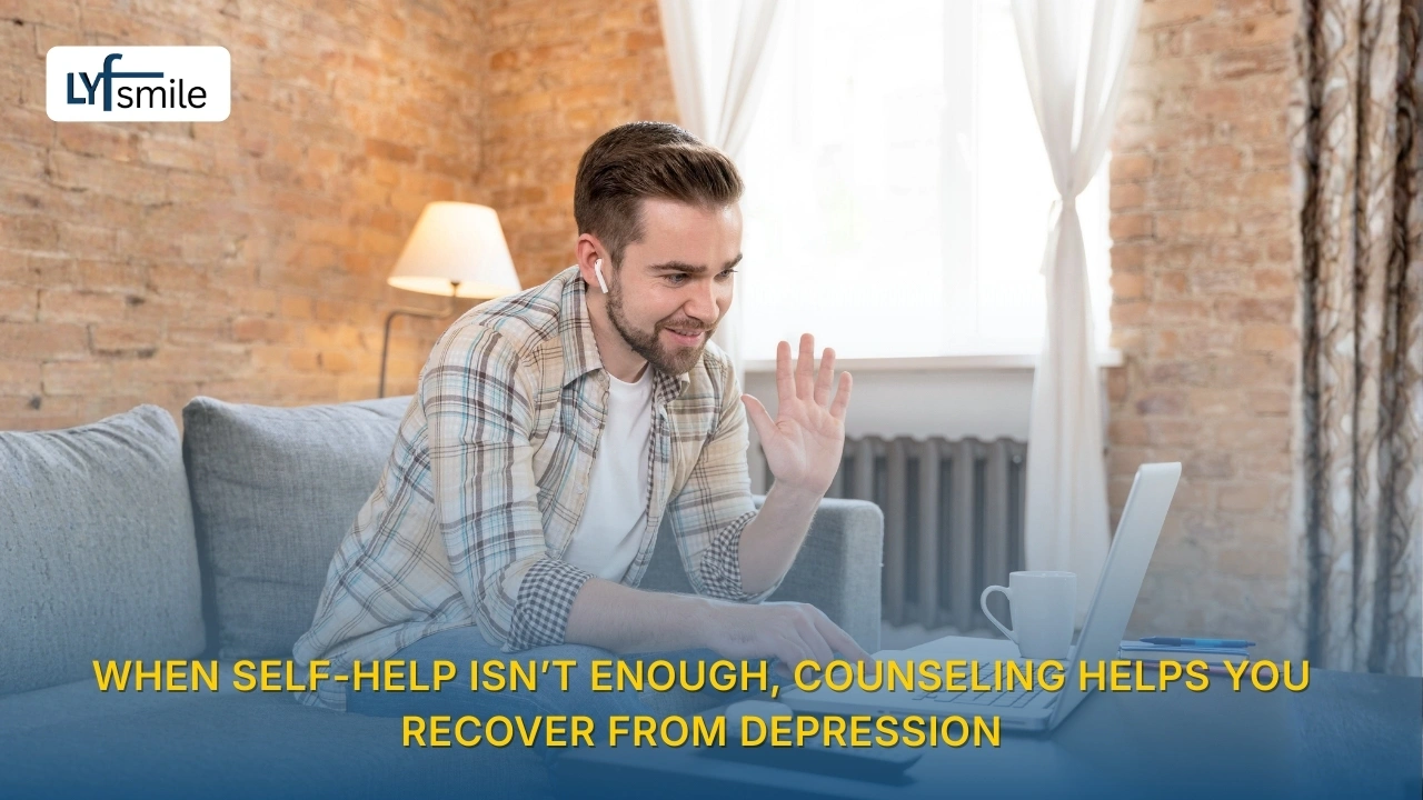 Depression counseling session for recovery