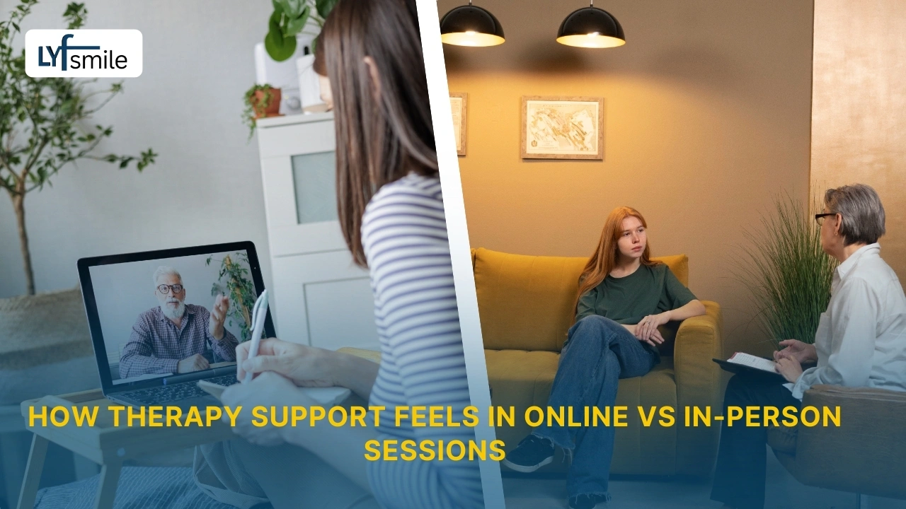 Online and in-person therapy session comparison