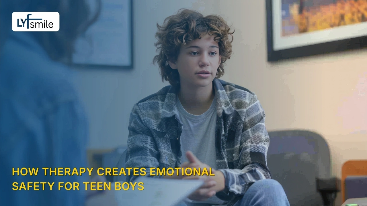 How Therapy Helps a Teen Boy Not Sharing Emotions Feel Emotionally Safe