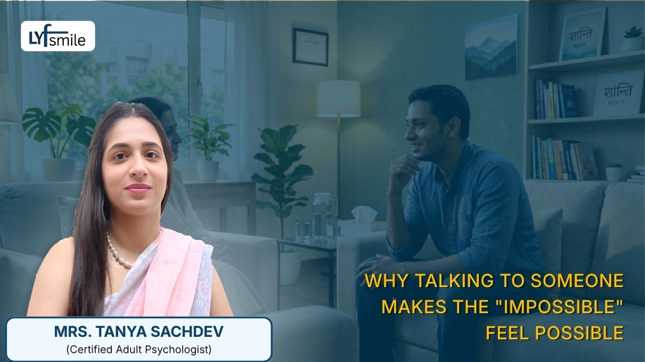 Talking to someone helps things feel possible again