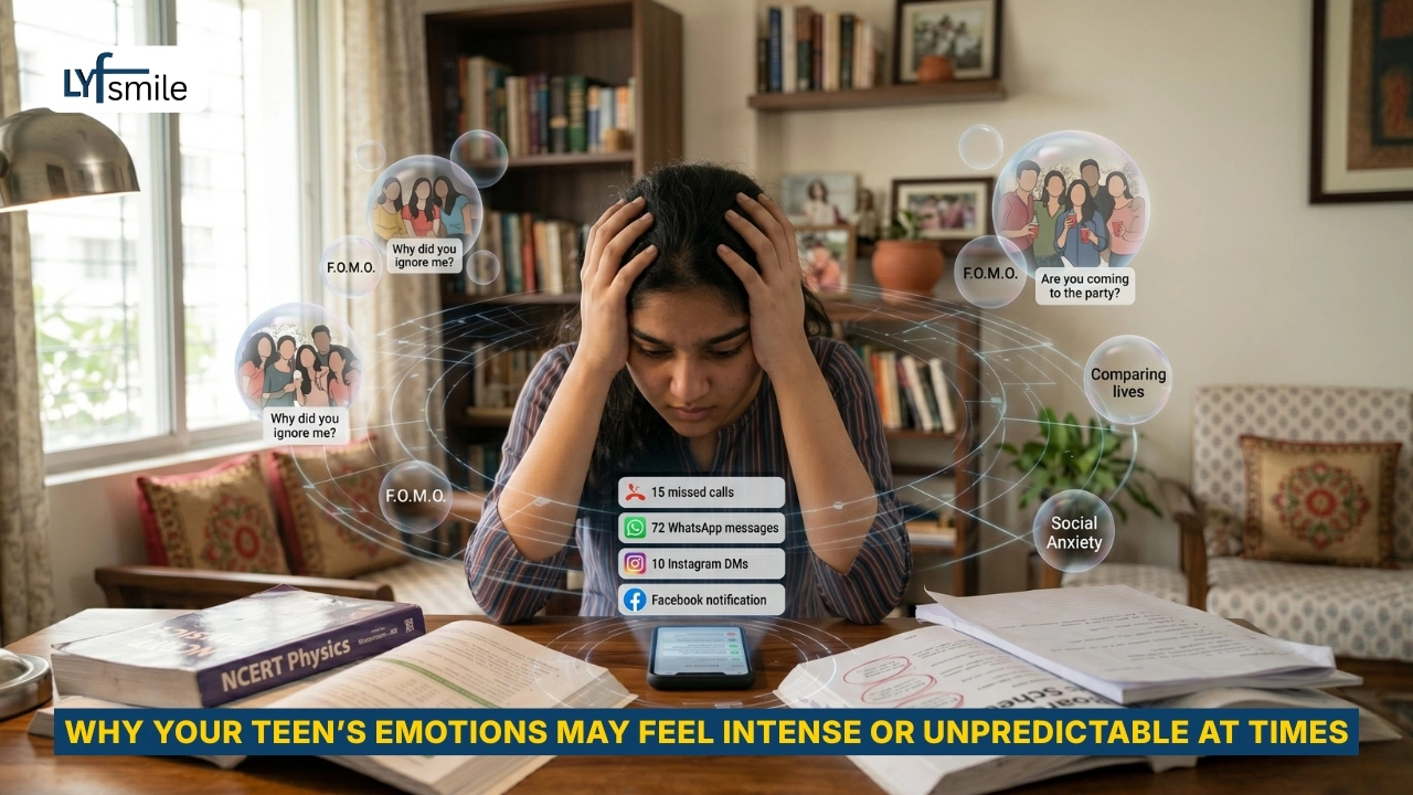 Teen experiencing intense and unpredictable emotions