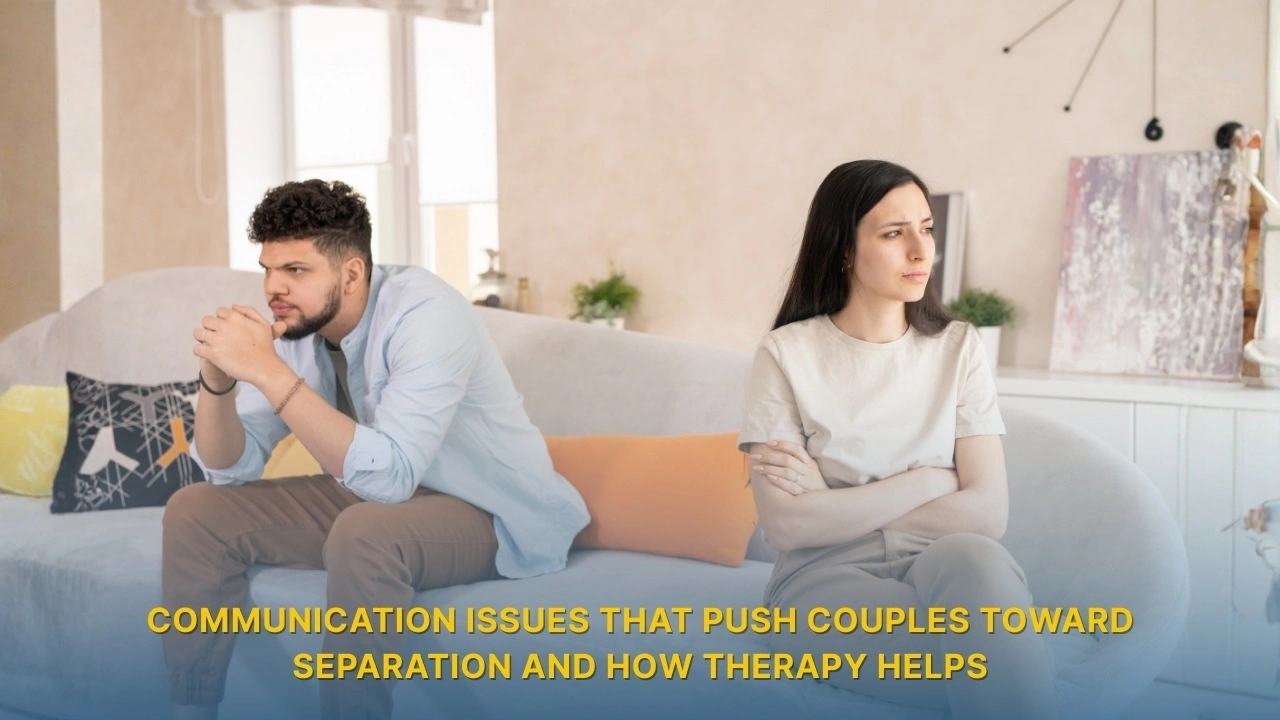 couple experiencing communication problems leading to emotional distance