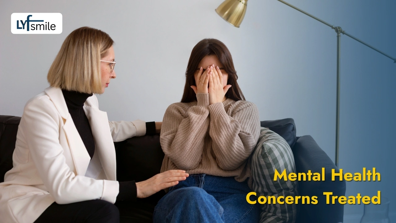 Mental health concerns treated through online therapy