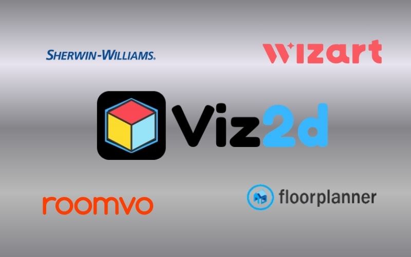 Wall and floor visualization tools comparison for tile and paint software