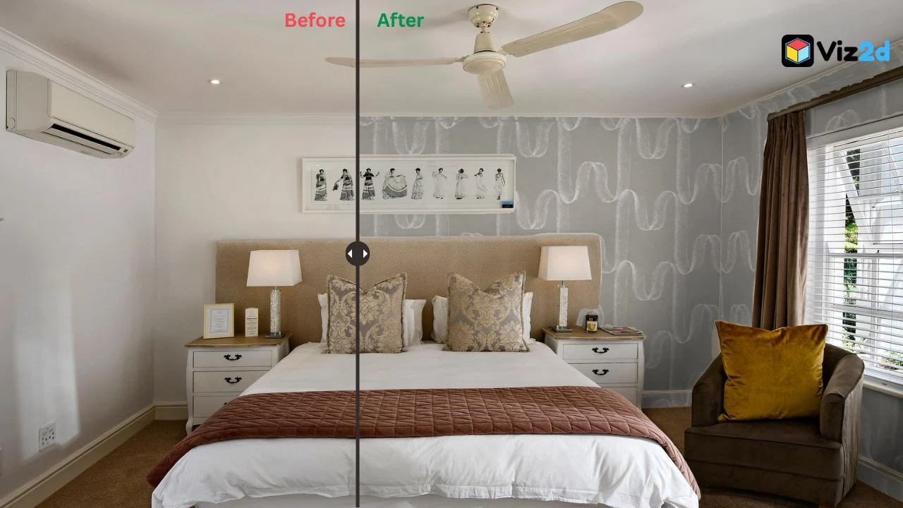 Bedroom before after visualizer
