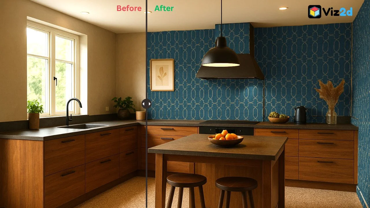 Kitchen before after visualizer